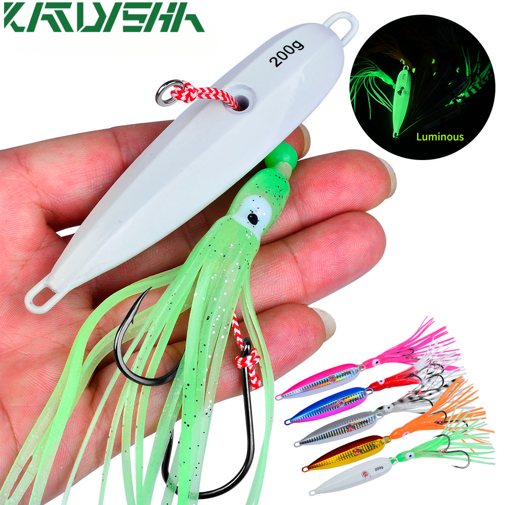 KATUYSHA Metal Jig Fishing Lure Swimbait 3D Laser Wobbler Pike Spoon Carp Spinner Sea Tackle Kit Cast Hook Pesca Artificial Bait