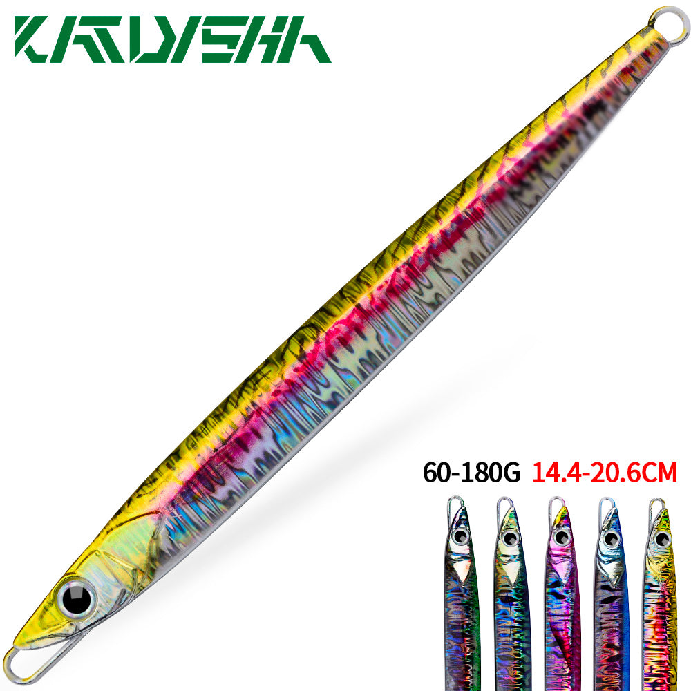 KATUYSHA 60-80-100-120-150-180g Long Throw Metal Lure Seawater Jigging Lure Boat Fishing Bait Glowing Sea Fishing Lure