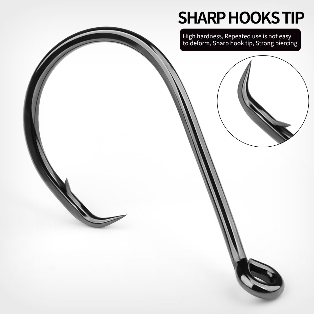 KATUYSHA Bulk Barbed Jig Fishing Hooks - High Carbon Steel with Pressure-Sensitive Bend