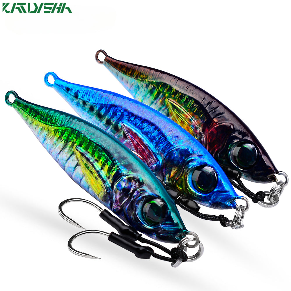 KATUYSHA 1PCS Sea Fishing Jigs Bait 80G-200G Metal Jigging Lure Artificial Hard Wobbler Sinking Fishing Isca Bass Fishing Tackle