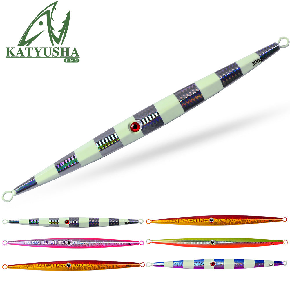 KATUYSHA 60-300G Long Throw Metal Lure Glowing Sea Fishing Lure Boat Fishing Bait Seawater Jigging Lure