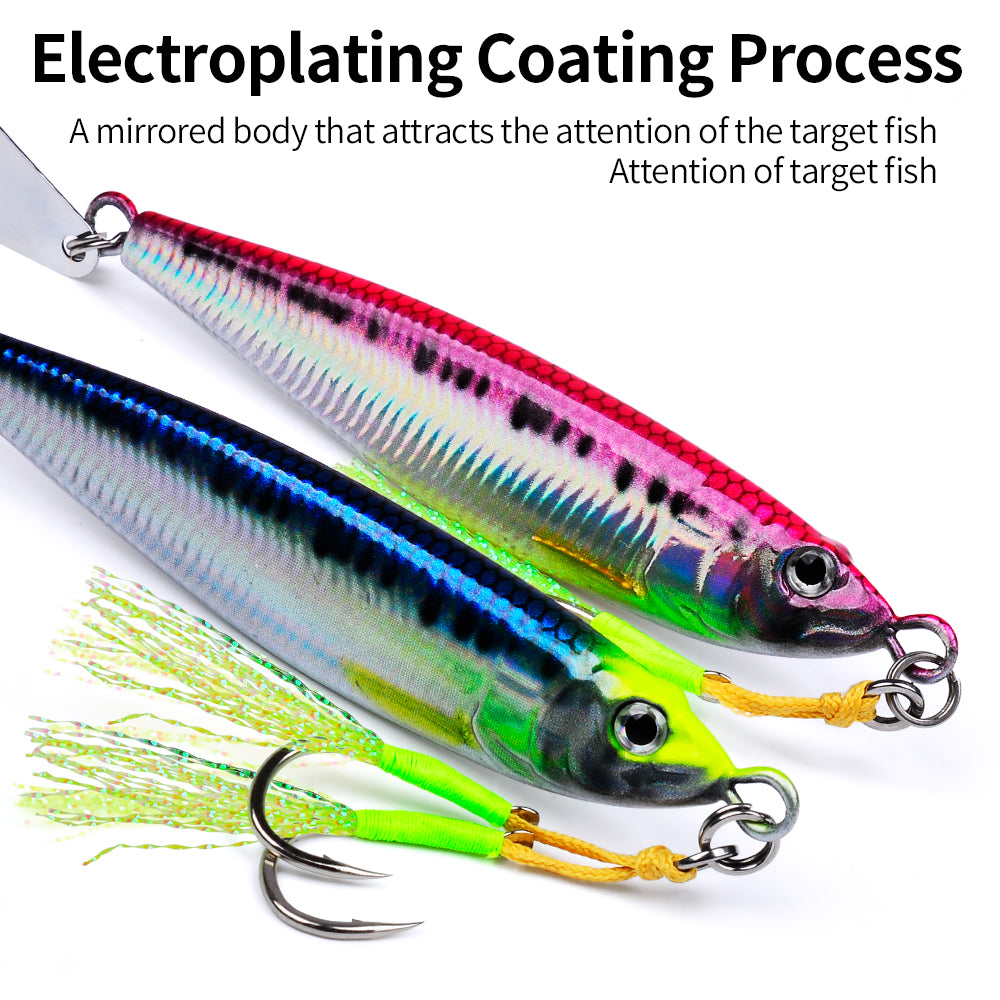 KATUYSHA Metal Jig Fishing Lure Swimbait Spinner Sea Tackle Kit Pesca Artificial Bait Cast 3D Laser Wobbler Pike Spoon Carp Hook
