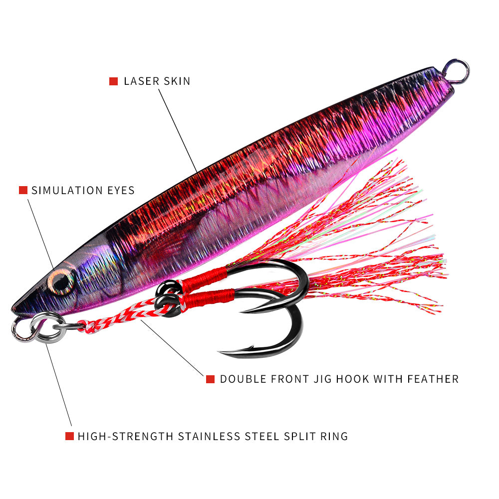 KATUYSHA Metal Jig Fishing Lure Cast Hook Swimbait 3D Laser Wobbler Pike Spoon Carp Spinner Sea Tackle Kit Pesca Artificial Bait