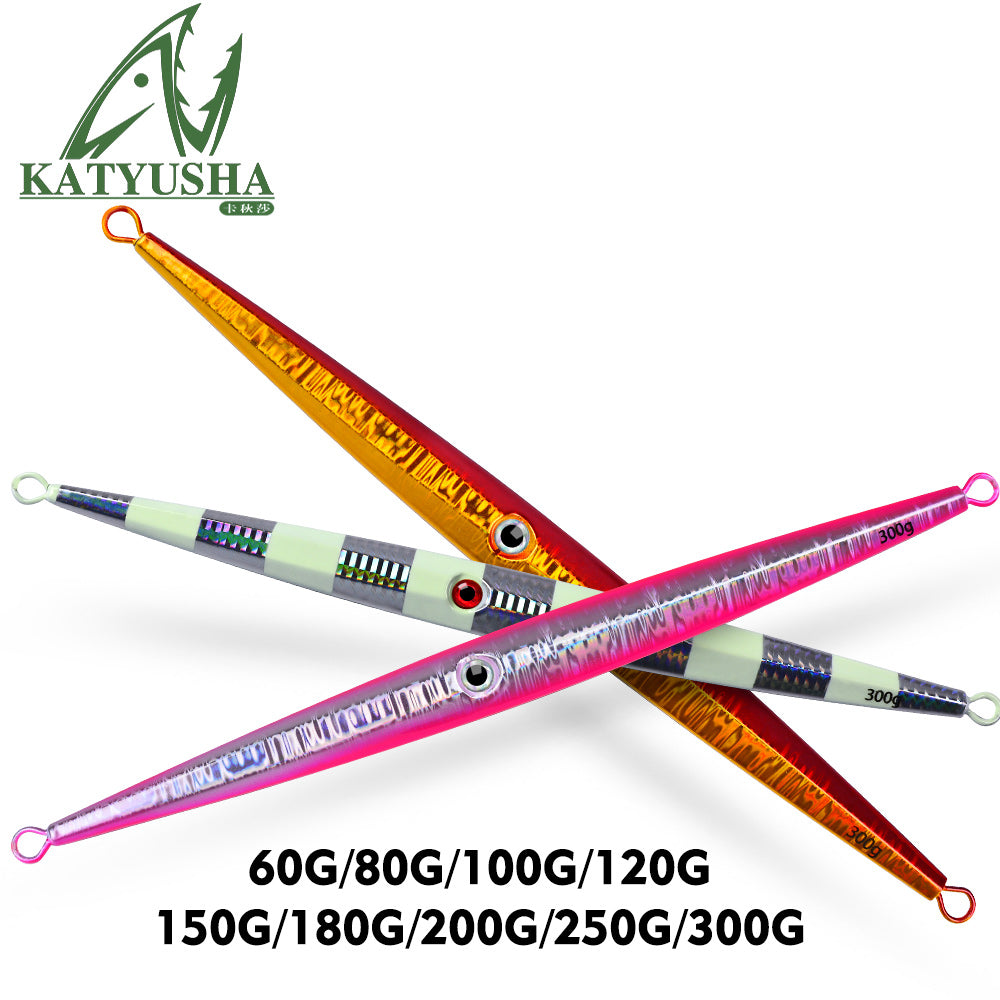 KATUYSHA 60-300G Long Throw Metal Lure Glowing Sea Fishing Lure Boat Fishing Bait Seawater Jigging Lure