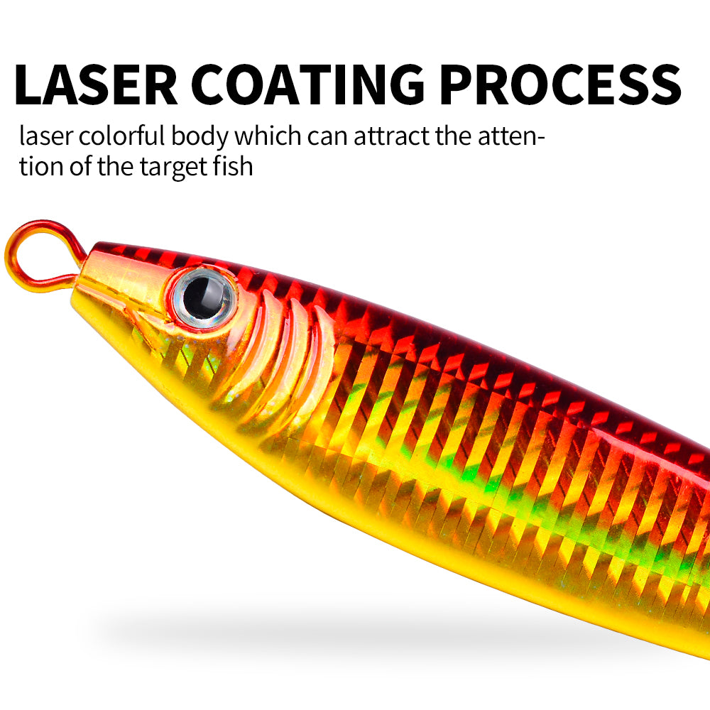 KATUYSHA Metal Jig Fishing Lure Cast Hook Swimbait 3D Laser Wobbler Pike Spoon Carp Spinner Sea Tackle Kit Pesca Artificial Bait