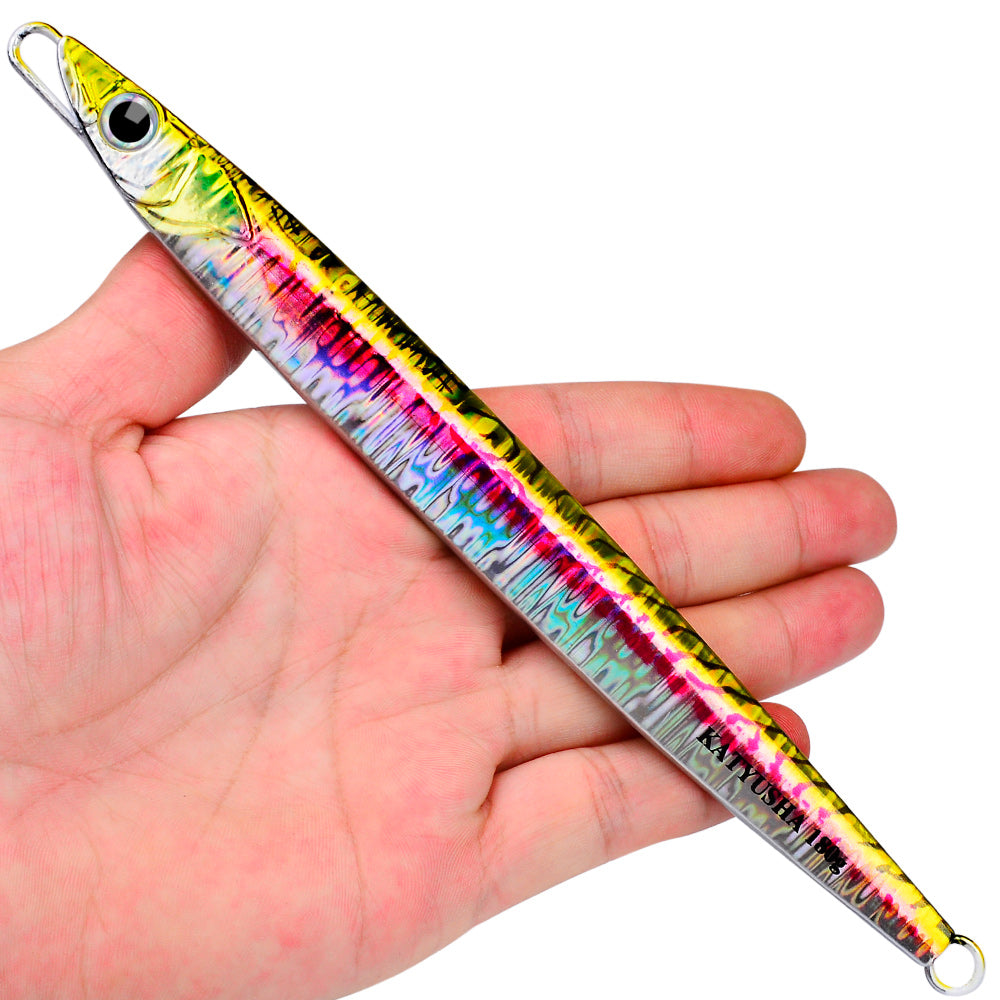 KATUYSHA 60-80-100-120-150-180g Long Throw Metal Lure Seawater Jigging Lure Boat Fishing Bait Glowing Sea Fishing Lure