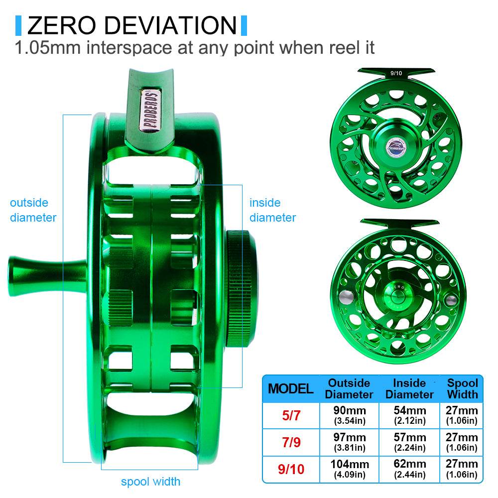 PROBEROS® FR08N COLOR C PREMIUM SEALED BEARING FLY REEL Precision Redefined for the Discerning Angler - Proberos