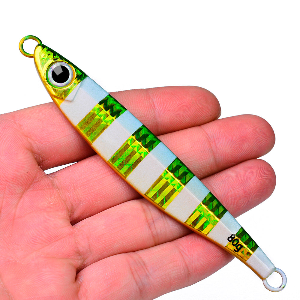 KATUYSHA 1PC Drag Metal Jig Spoon 14-80g Trolling Jigging Fish Sea Bass Hard Bait Fast Sinking Fishing Lure Wobbler Lure