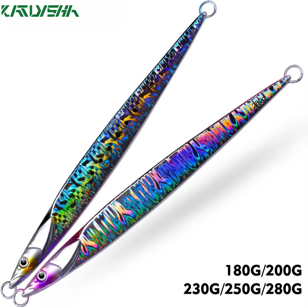 1PC KATUYSHA Metal Fishing Lure 180-200-230-250-280g Artificial Jig Baits Hard Wobblers Fast Trolling Jigging Sea pesca Isca