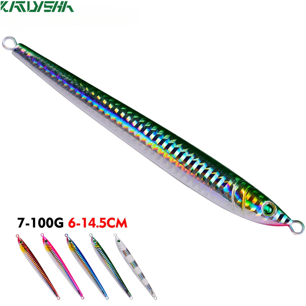 KATUYSHA seawater jigging lure glowing sea fishing lure boat fishing baitlong throw metal lure