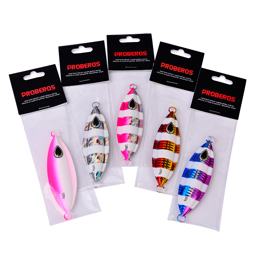 KATUYSHA 100g-150g-200g Seawater Jigging Lure Glowing Sea Fishing Lure Long Throw Metal Lure Boat Fishing Bait