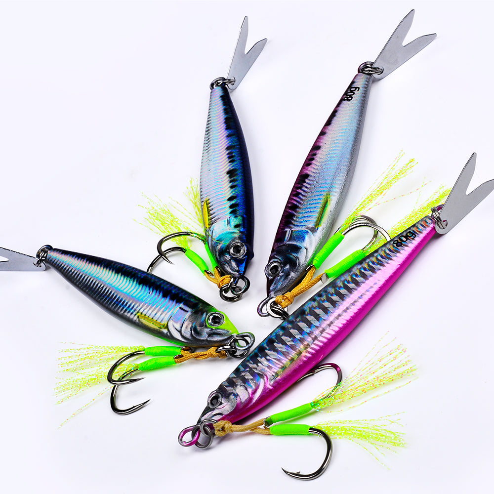 KATUYSHA Metal Jig Fishing Lure Swimbait Spinner Sea Tackle Kit Pesca Artificial Bait Cast 3D Laser Wobbler Pike Spoon Carp Hook