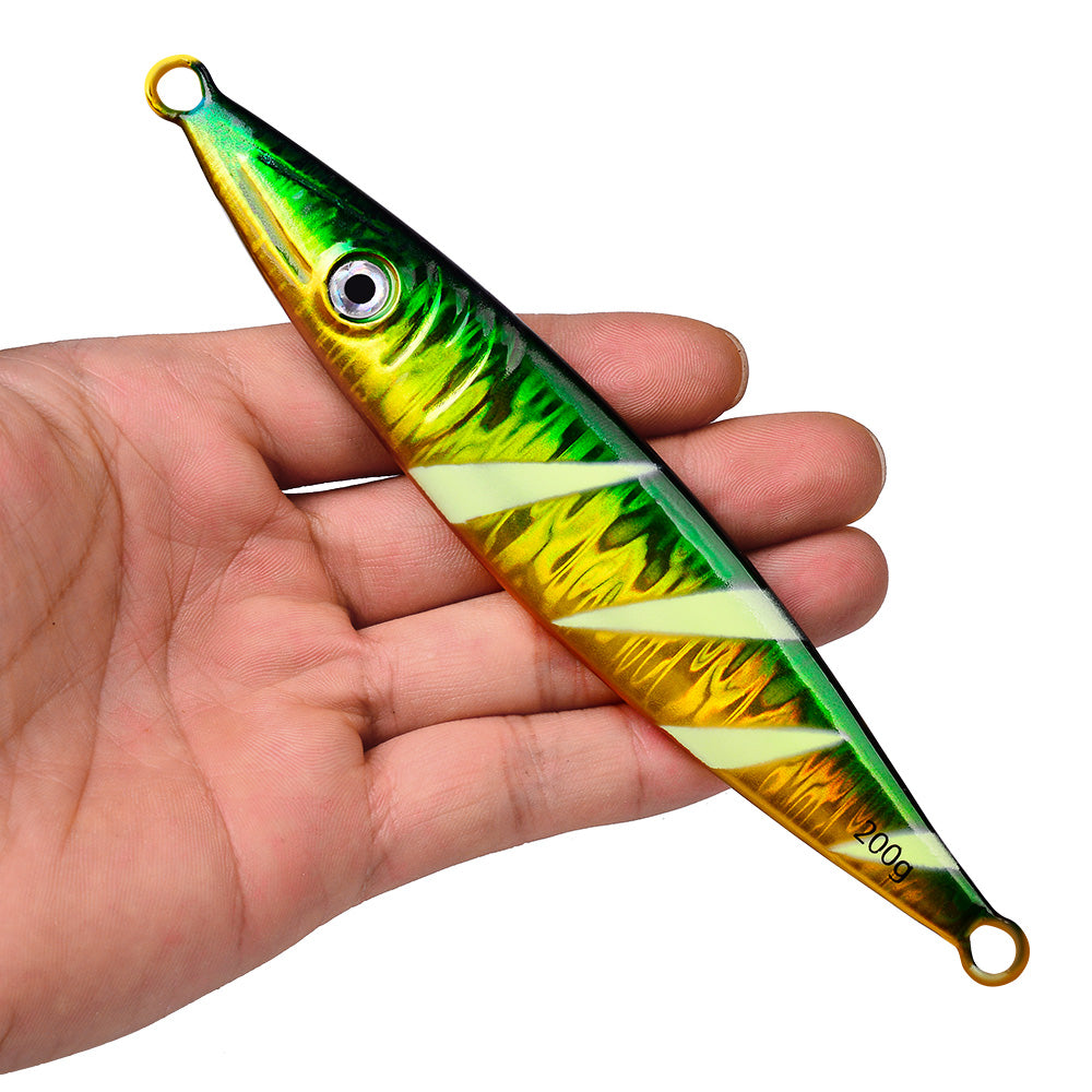 KATUYSHA 60g-200gGlowing Sea Fishing Lure Long Throw Metal Lure Boat Fishing Bait Seawater Jigging Lure