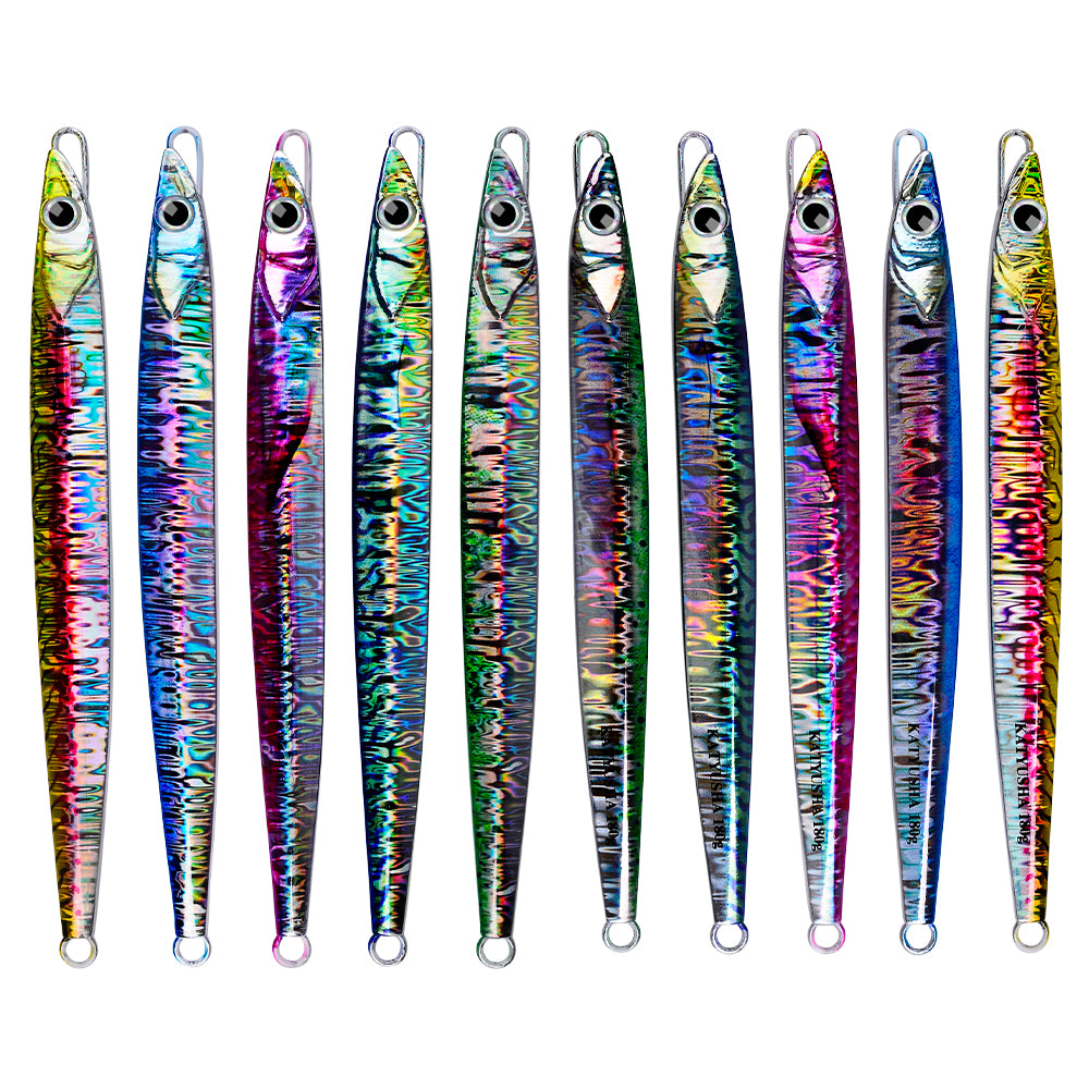 KATUYSHA 60-80-100-120-150-180g Long Throw Metal Lure Seawater Jigging Lure Boat Fishing Bait Glowing Sea Fishing Lure