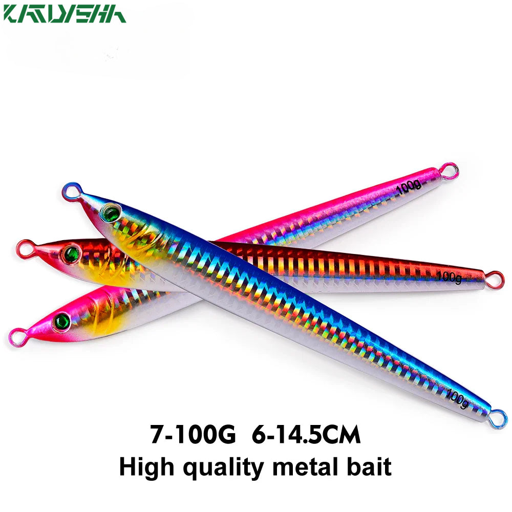 KATUYSHA seawater jigging lure glowing sea fishing lure boat fishing baitlong throw metal lure