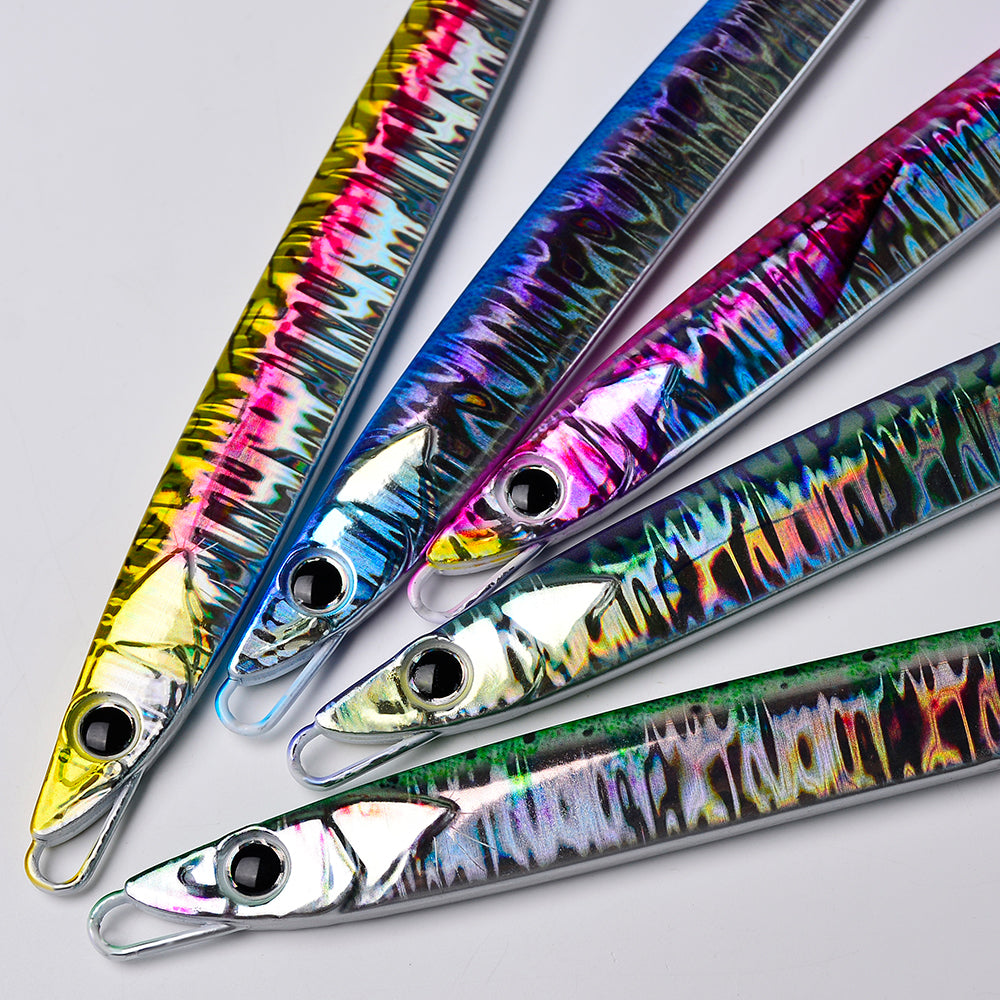 KATUYSHA 60-80-100-120-150-180g Long Throw Metal Lure Seawater Jigging Lure Boat Fishing Bait Glowing Sea Fishing Lure