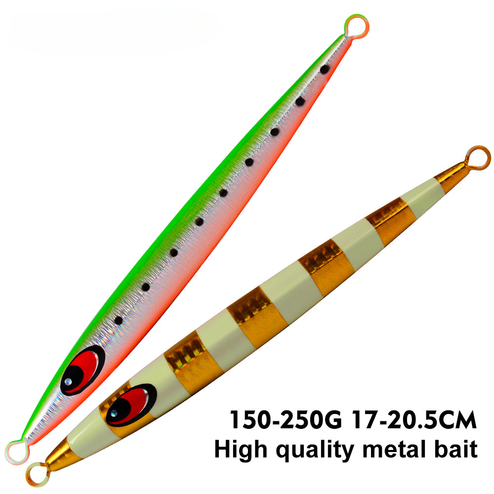 KATUYSHA 150g-200g-250g Long Throw Metal Lure Seawater Jigging Lure Glowing Sea Fishing Lure Boat Fishing Bait