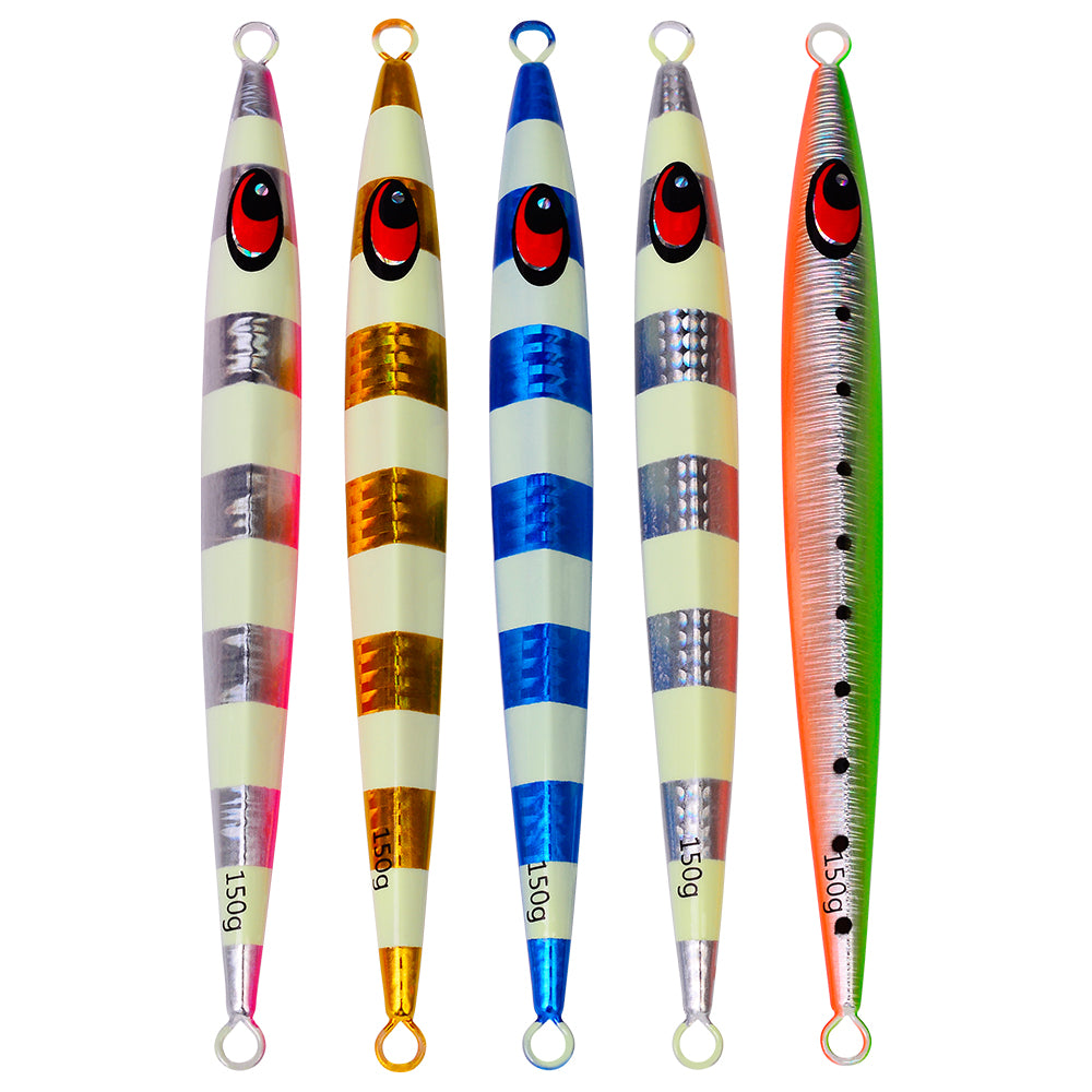 KATUYSHA 150g-200g-250g Long Throw Metal Lure Seawater Jigging Lure Glowing Sea Fishing Lure Boat Fishing Bait