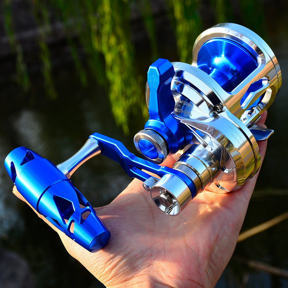 KATUYSHA KJN600 Jigging Reel - 40KG Max Drag, Smooth Fishing Reel with PE Line, Ideal for Trolling Reels