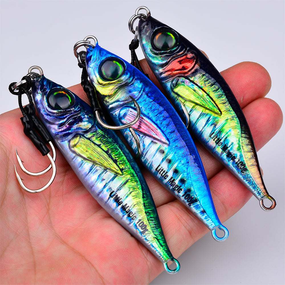 KATUYSHA 1PCS Sea Fishing Jigs Bait 80G-200G Metal Jigging Lure Artificial Hard Wobbler Sinking Fishing Isca Bass Fishing Tackle
