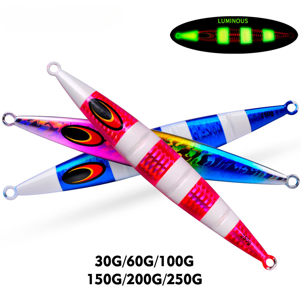 KATUYSHA 1PCS Slow Cast Jigging Bait 30-60-100-150-200-250g Metal Jigs Fishing Lures Artificial Hard Wobbler Bass Fishing Tackle