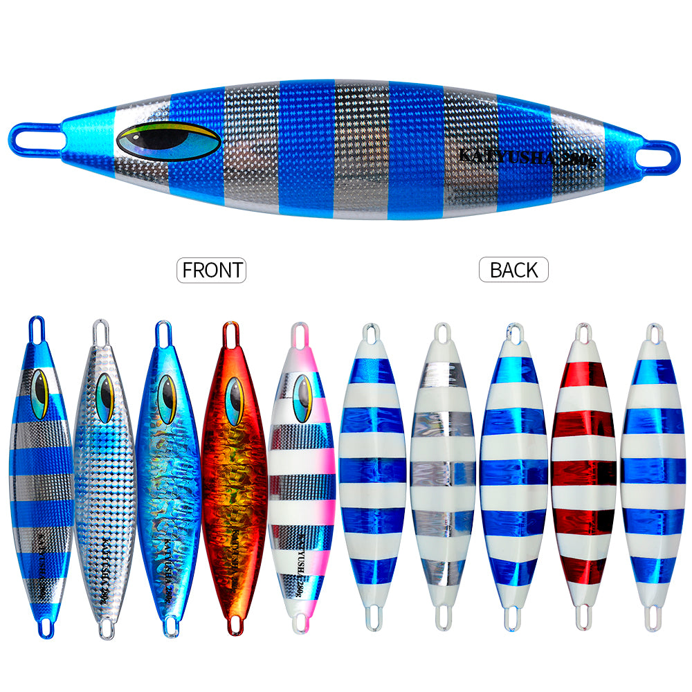 KATUYSHA 180-230-280g Long Throw Metal Lure Seawater Jigging Lure Boat Fishing Bait Glowing Sea Fishing Lure
