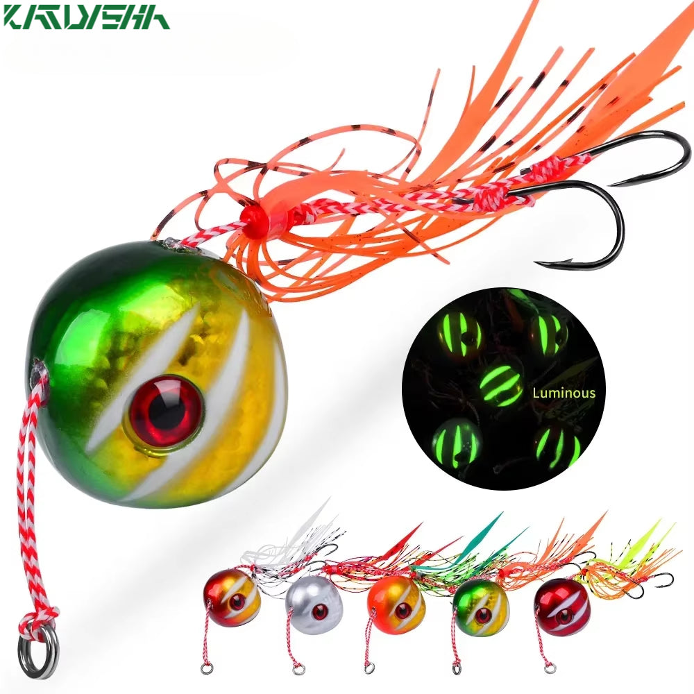 KATUYSHA Metal Jig Fishing Lure Cast Hook Pesca Artificial Bait Swimbait 3D Laser Wobbler Pike Spoon Carp Spinner Sea Tackle Kit