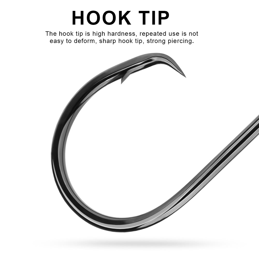 KATUYSHA Bulk Barbed Jig Fishing Hooks - High Carbon Steel with Pressure-Sensitive Bend