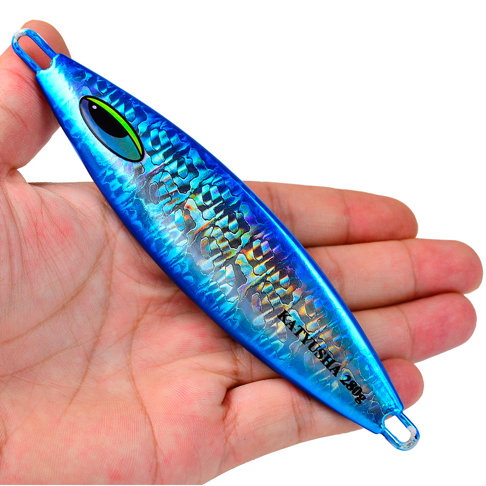 KATUYSHA 180-230-280g Long Throw Metal Lure Seawater Jigging Lure Boat Fishing Bait Glowing Sea Fishing Lure