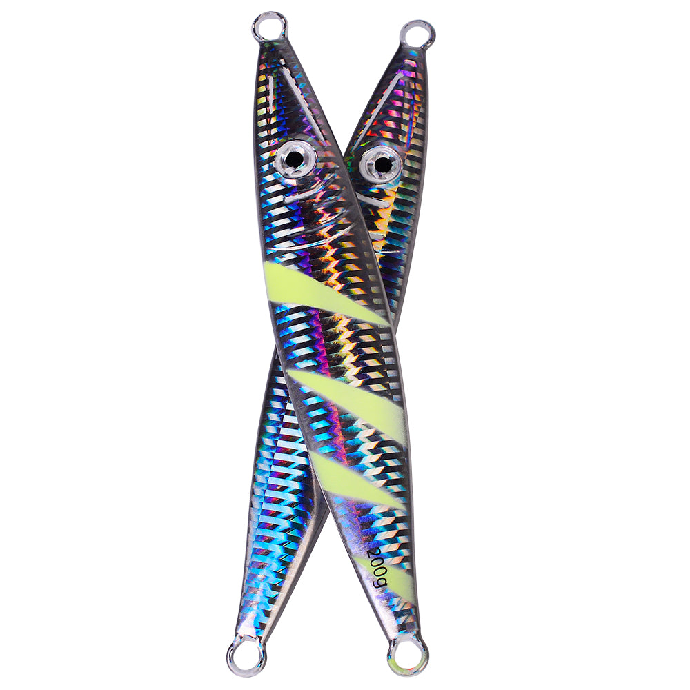 KATUYSHA 60g-200gGlowing Sea Fishing Lure Long Throw Metal Lure Boat Fishing Bait Seawater Jigging Lure