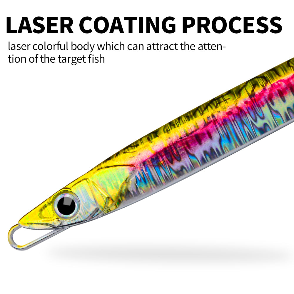KATUYSHA 60-80-100-120-150-180g Long Throw Metal Lure Seawater Jigging Lure Boat Fishing Bait Glowing Sea Fishing Lure