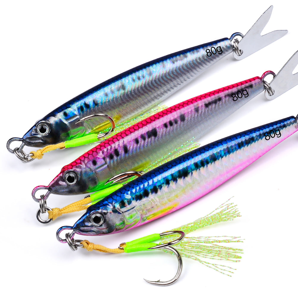 KATUYSHA Metal Jig Fishing Lure Swimbait Spinner Sea Tackle Kit Pesca Artificial Bait Cast 3D Laser Wobbler Pike Spoon Carp Hook