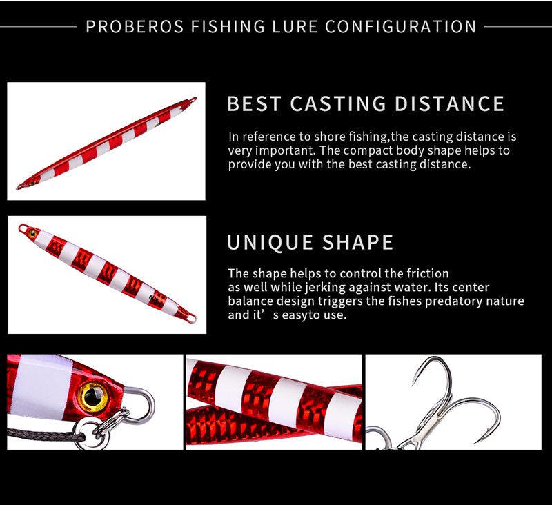 KATUYSHA 1PC Slow Cast Jigging Bait 10G-20G-30G-40G-60G-80GLong Metal Jig Fishing Lure Artificial Hard Bass Pike Fishing Tackle
