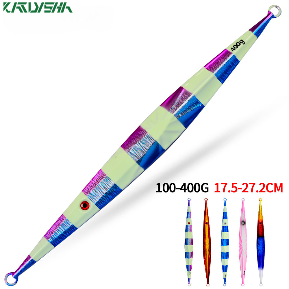 KATUYSHA 1PCS Metal Jigs Lure 100g-400g Sinking Saltwater Vertical Fishing Jigging Bait Long Casting Hard Wobbler Sea Pesca Isca