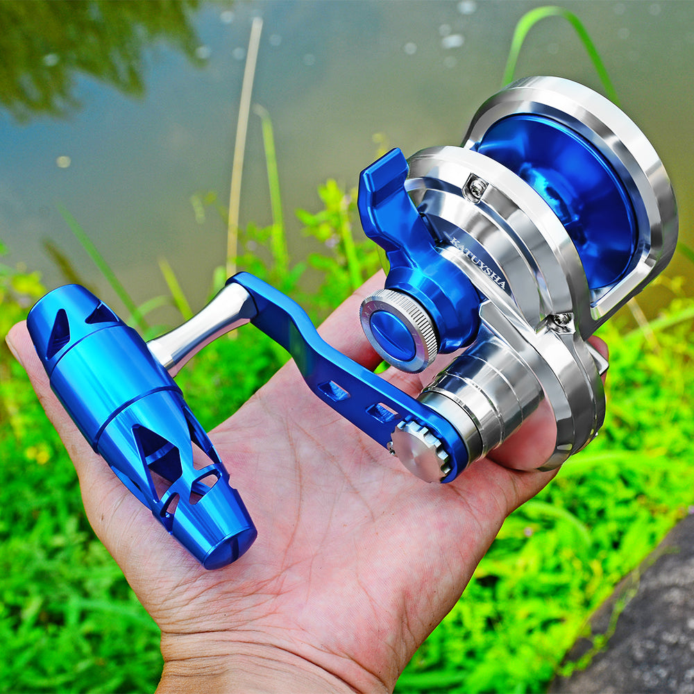 KATUYSHA All Aluminum Saltwater Jigging Reels CNC Precision Processed Fishing Reels 500 Size Trolling Reels