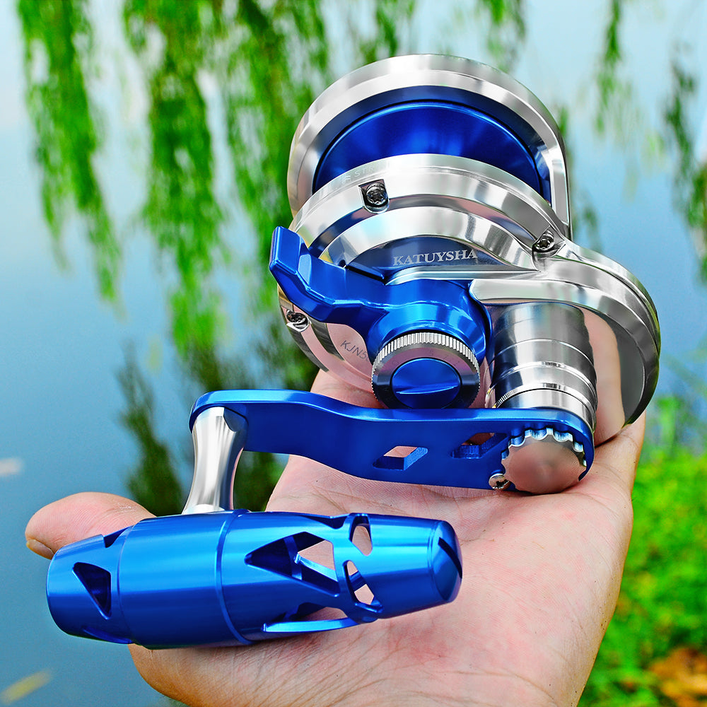 KATUYSHA All Aluminum Saltwater Jigging Reels CNC Precision Processed Fishing Reels 500 Size Trolling Reels