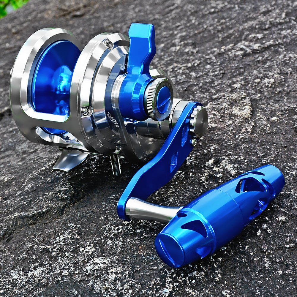 KATUYSHA All Aluminum Saltwater Jigging Reels CNC Precision Processed Fishing Reels 500 Size Trolling Reels