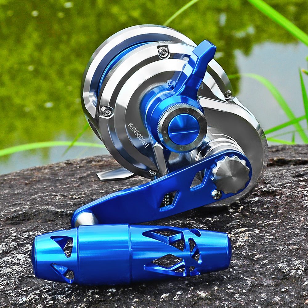 KATUYSHA All Aluminum Saltwater Jigging Reels CNC Precision Processed Fishing Reels 500 Size Trolling Reels