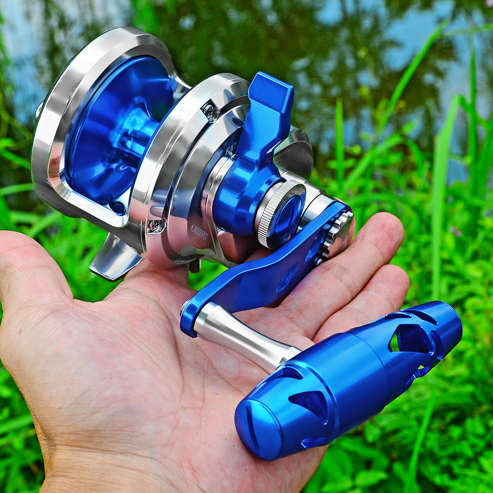KATUYSHA All Aluminum Saltwater Jigging Reels CNC Precision Processed Fishing Reels 500 Size Trolling Reels