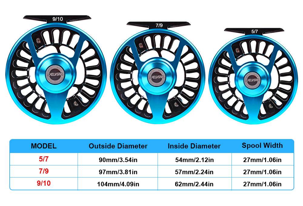 PROBEROS® FR05N COLOR C PREMIUM SEALED BEARING FLY REEL Precision Redefined for the Discerning Angler - Proberos