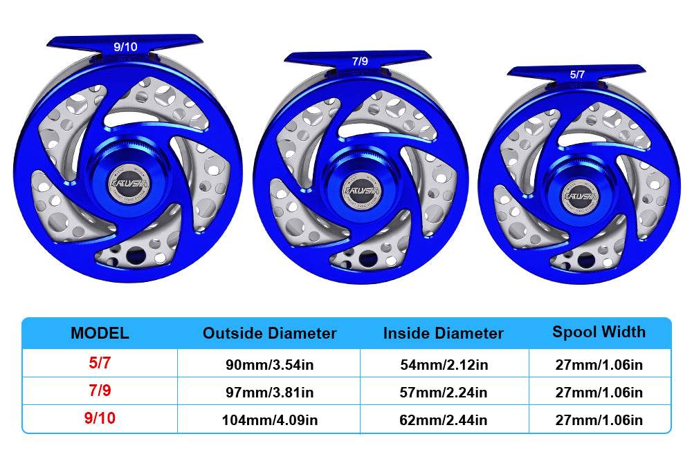 PROBEROS® FR07N COLOR E PREMIUM SEALED BEARING FLY REEL Precision Redefined for the Discerning Angler - Proberos
