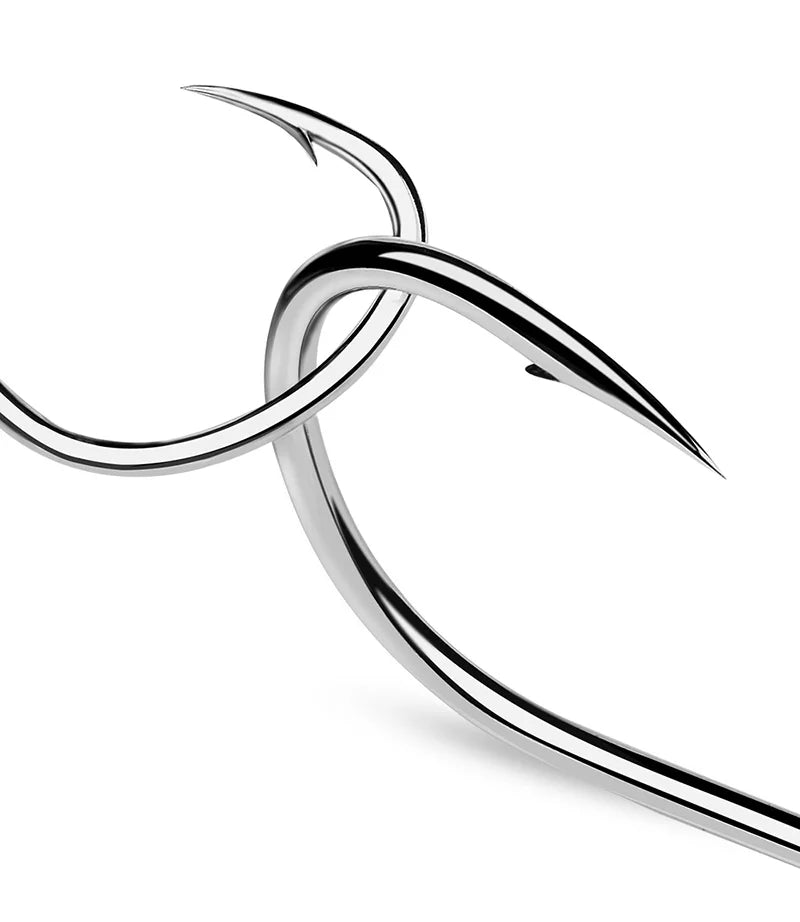 KATUYSHA 10Pcs Barbed Fishing Hooks1/0-5/0# Flatted Single Fishhooks High Carbon Steel Carp Hooks Set Accessories Tool Tackle