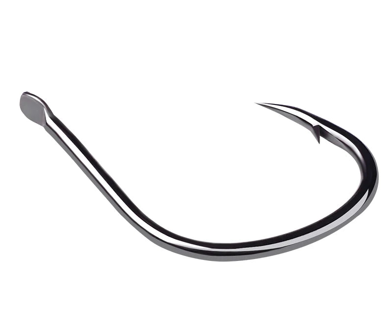 KATUYSHA 50Pcs Jig Hooks 1/0-2/0-3/0-4/0# High Carbon Fishing Hooks Steel Sea Pike Fishhooks Single Jigging Hooks Slow Pitch