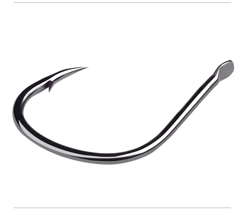 KATUYSHA 50Pcs Jig Hooks 1/0-2/0-3/0-4/0# High Carbon Fishing Hooks Steel Sea Pike Fishhooks Single Jigging Hooks Slow Pitch