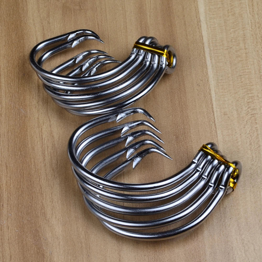 KATUYSHA 20Pcs Saltwater Fishing Hooks Circle Hooks 11/0-12/0-13/0-14/0-15/0-16/0# Stainless Steel Jigging Fishhooks