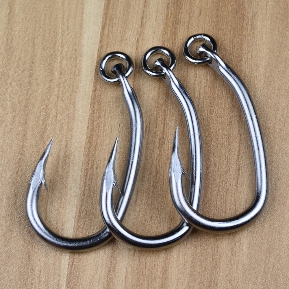 KATUYSHA 20Pcs Saltwater Fishing Hooks Tuna Hooks 10/0-11/0-12/0-13/0-14/0-15/0-16/0# Stainless Steel Fishhooks Jigging Hooks