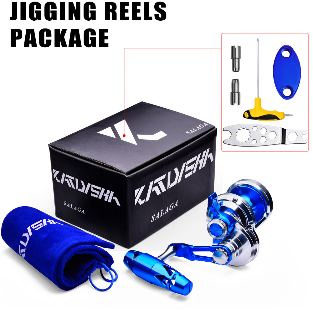 KATUYSHA JN08-JN10 Series Jigging Reels - 40KG/25KG Max Drag Fishing Reels for Trolling