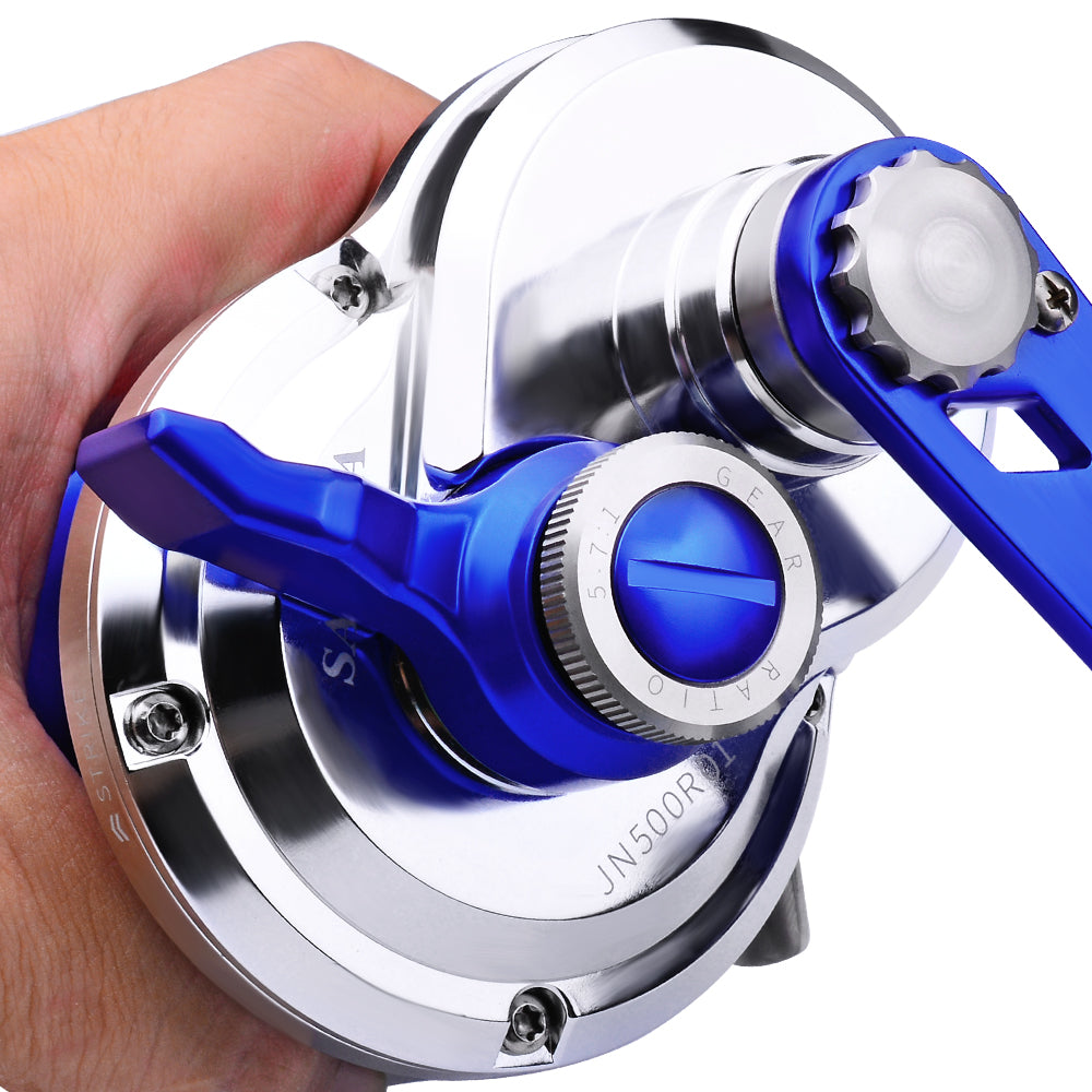 KATUYSHA JN500 L/R01 Jigging Reels - CNC Precision Fishing Reels, 40KG Max Drag Trolling Reels