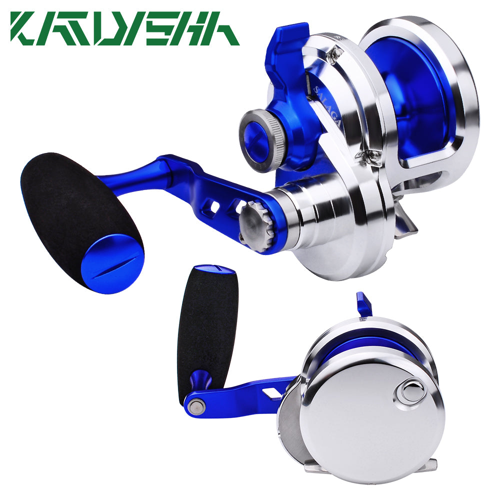 KATUYSHA JN500 L/R01 Jigging Reels - CNC Precision Fishing Reels, 40KG Max Drag Trolling Reels