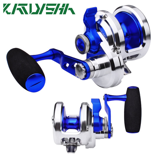 KATUYSHA JN500 L/R01 Jigging Reels - CNC Precision Fishing Reels, 40KG Max Drag Trolling Reels